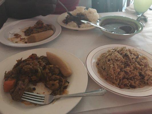 Legume, rice and beans, sospwa nwa