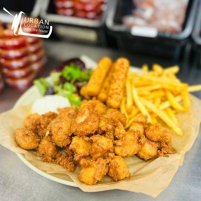 Popcorn Chicken Platter