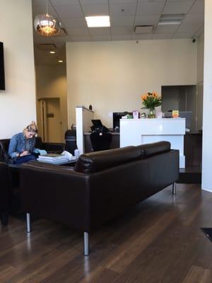 Waiting area and front desk