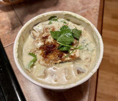 Thai green curry chowder - vegan