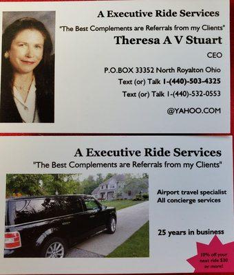 AEXECUTIVE RIDE SERVICE
            14405034325