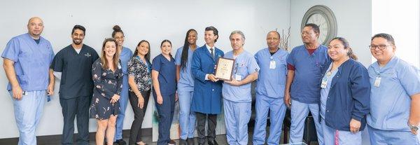 Skilled Wound Care presenting the CHOICE AWARD for patient healing!