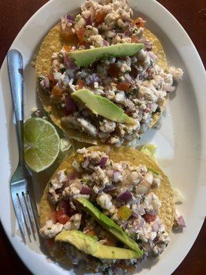 Fantastic Shrimp Ceviche Tostada...