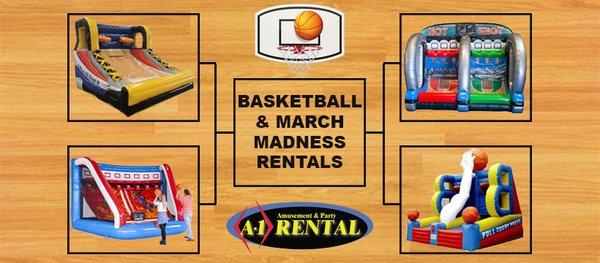 Basketball and March Madness Party Rentals - Inflatable basketball games