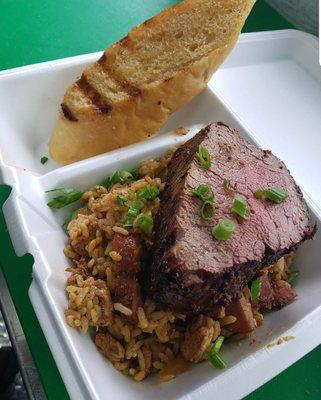 Jambalaya with Filet Mignon