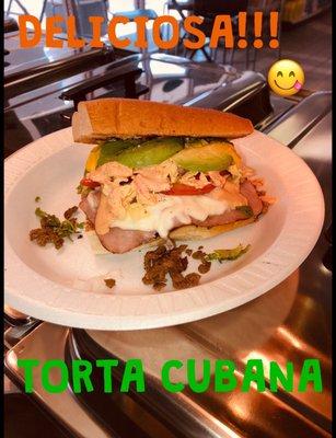 Yes this is our  Amazing Torta Cubana mmmh!!! Delicious