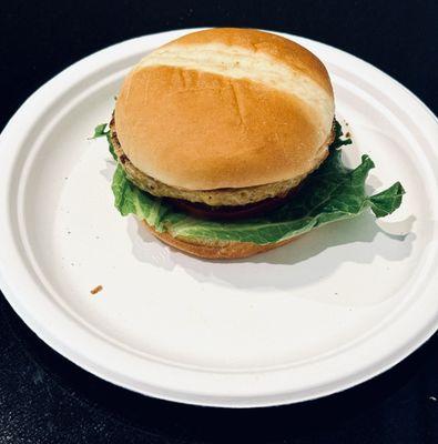 Garden Burger from the hospital cafe