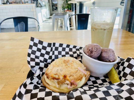 Turkey Sammy, donuts and golden milk!