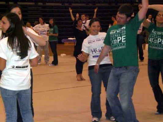 Canisius College students learn the Merengue.