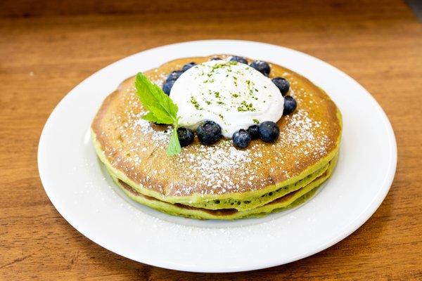 MATCHA PANCAKES