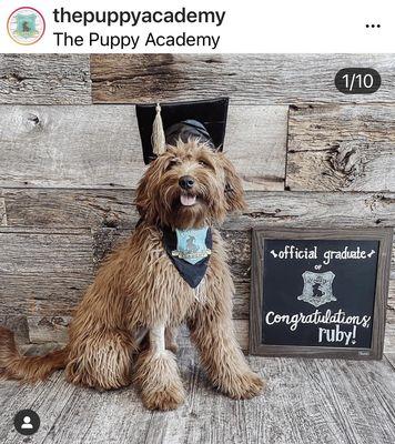 Graduation Day for Ruby!