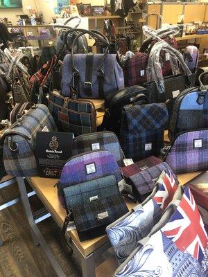 large selection of Harris Tweed & Tartan, Plaids bags & gift items