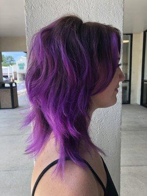 Purple hair!