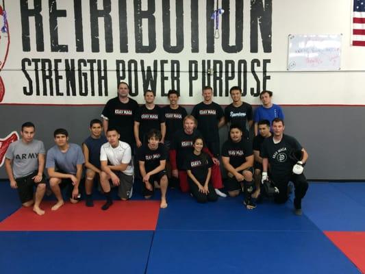 Photo of the class in the old martial arts school.