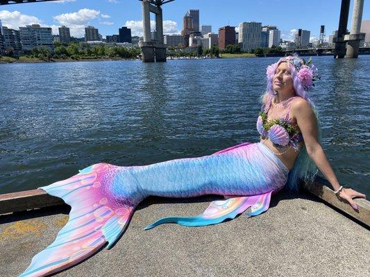 Mermaid sighting at the waterfront