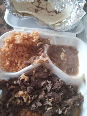 Barbacoa plate. Ate most!