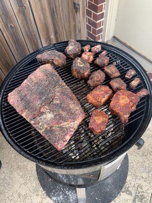 Prime beef plate ribs and oxtails