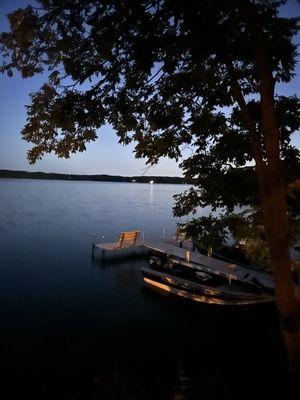 Dock at night.