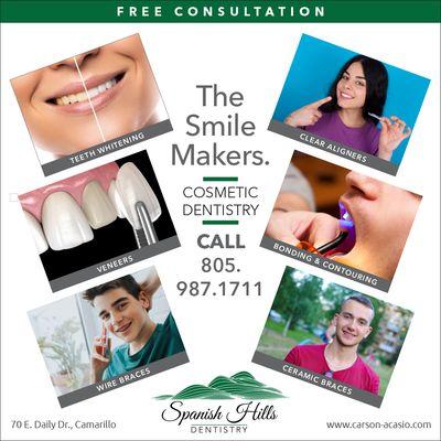 We help make people smile with cosmetic dentistry ... whitening, veneers and various alignment techniques.