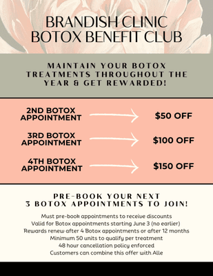 All about our Botox Benefit Club!