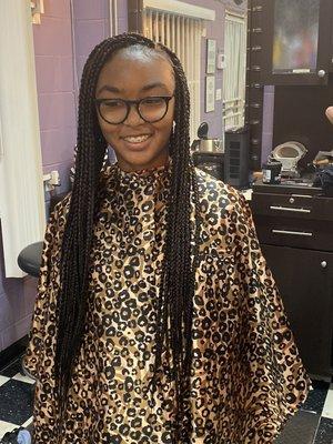 Beautiful box braids by Saisha