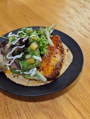 Pork belly taco