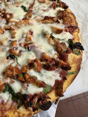 Chicken tandoori pizza