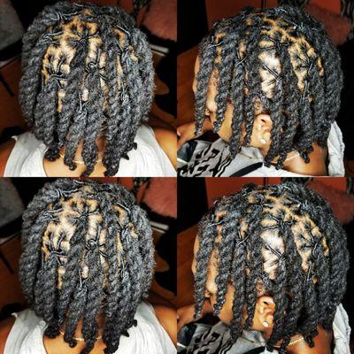 Wash, Retwist & 6 Strand twist