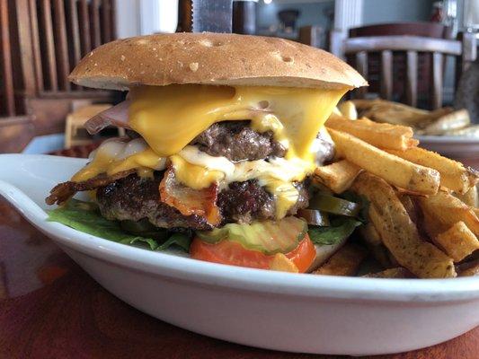 Big Bad John burger and fries