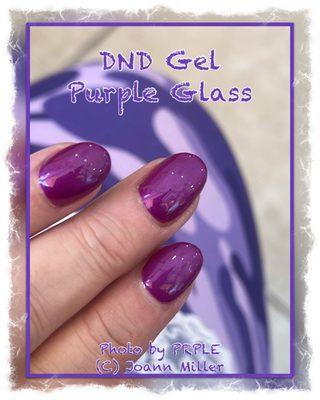 Purple glass gel