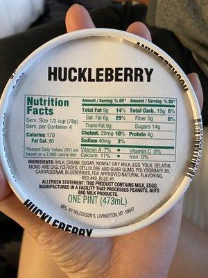 Huckleberry Icecream