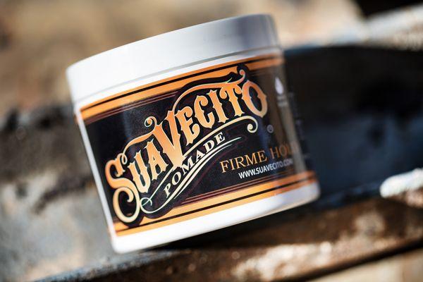 We sell "Suavecito" Pomades, Beard Balm, & Hair-Growth Treatment