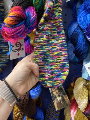 Yarn from a local dyer.