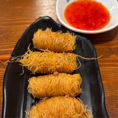 Crispy durian cake.