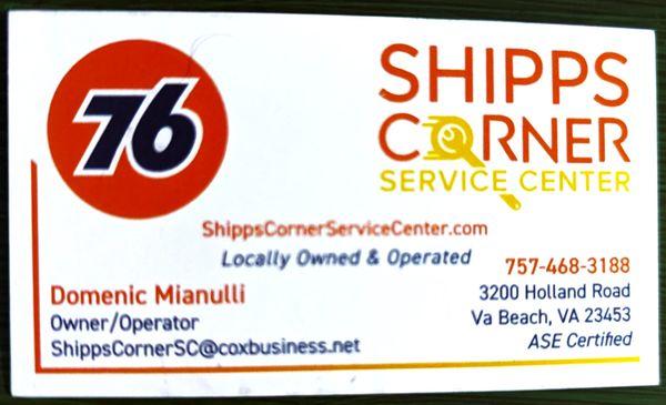 This is a photo of their business card.  Photo taken August 23, 2023.