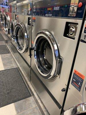 Clean laundry with brand new machines which make your experience faster with good results and a great friendly staff...100% recommendable