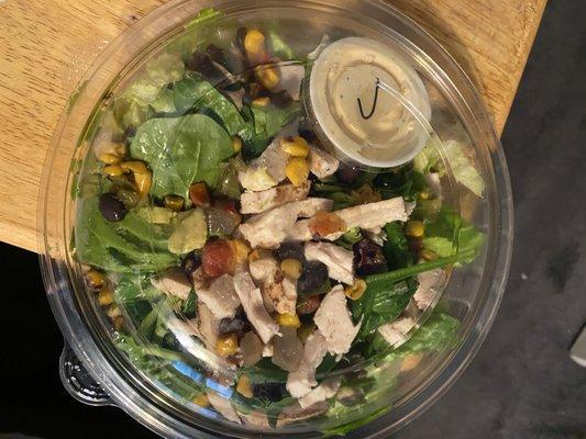 Southwest Chicken Salad, just "ok".