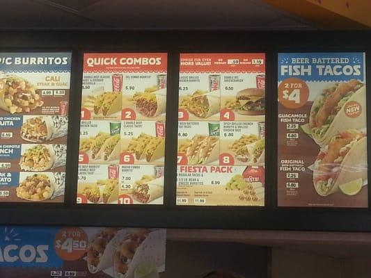 Del taco menu