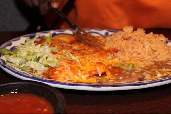 Cheese enchiladas