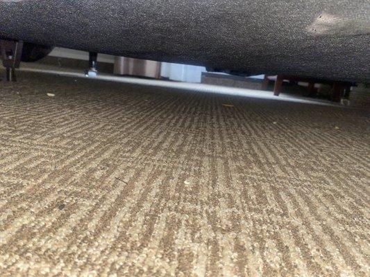 Crumbs under bed