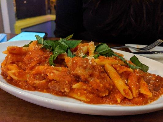 Tomato based pasta