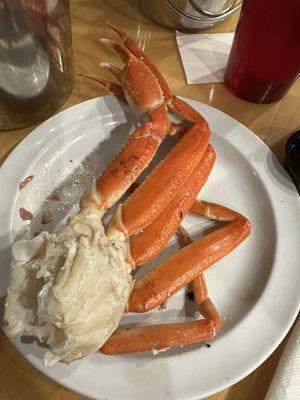 Sometimes crab legs are big