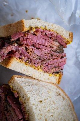 Pastrami with mustard