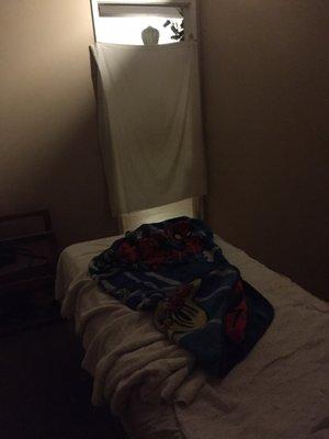 Sheet door, Spider-Man blanket need I say more??