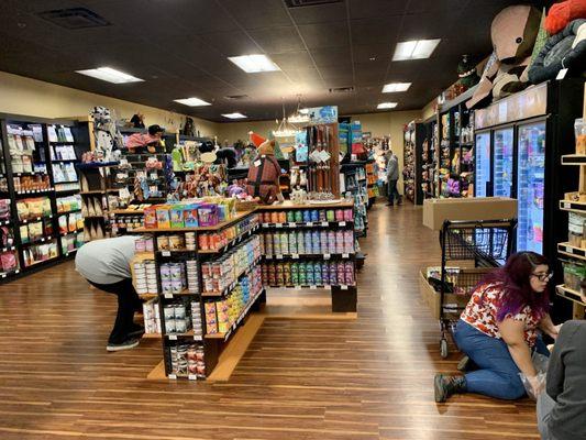 From middle of store looking forward (huge selection for a specialty dog store!)