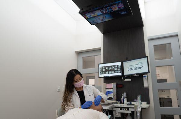 Uneasy about dental treatment? At our office, you can watch Netflix while receiving dental treatment to take your mind off of it!