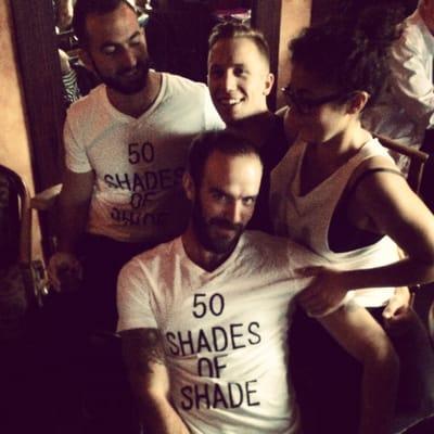 50 Shades of Shade shirts out in the Castro.