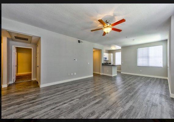 New renovations with quartz countertop and modern fixtures