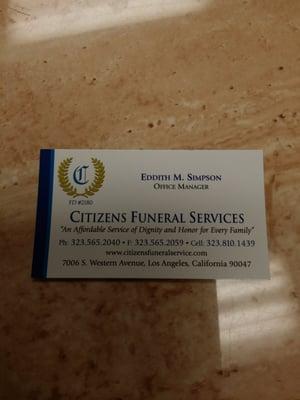 Citizens Funeral Services