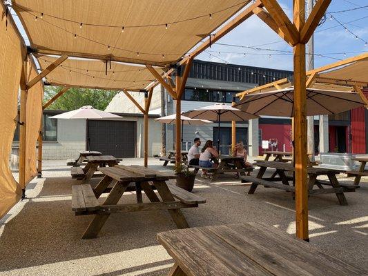 Expanded outdoor covered area during lost in the 50s